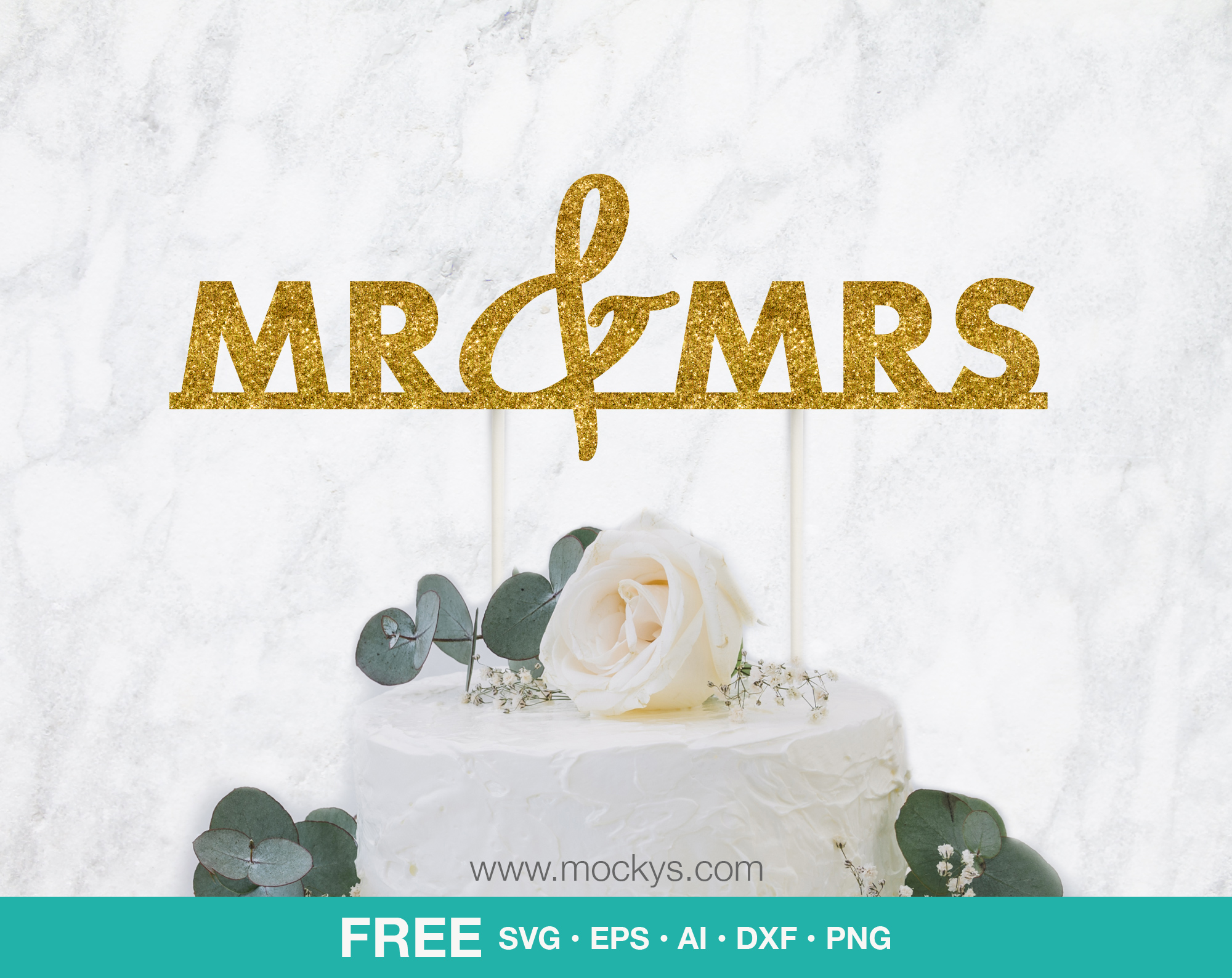 Download Wedding Cake Topper Mr And Mrs Svg Mockys